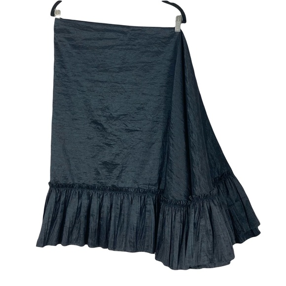 La Perla Midnight Black Ruffled Robe - Picture 6 of 12